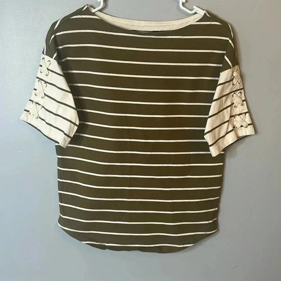 Lauren Ralph Lauren Womens Kalenka Cotton Lace-Up Top size XS - Picture 2 of 6